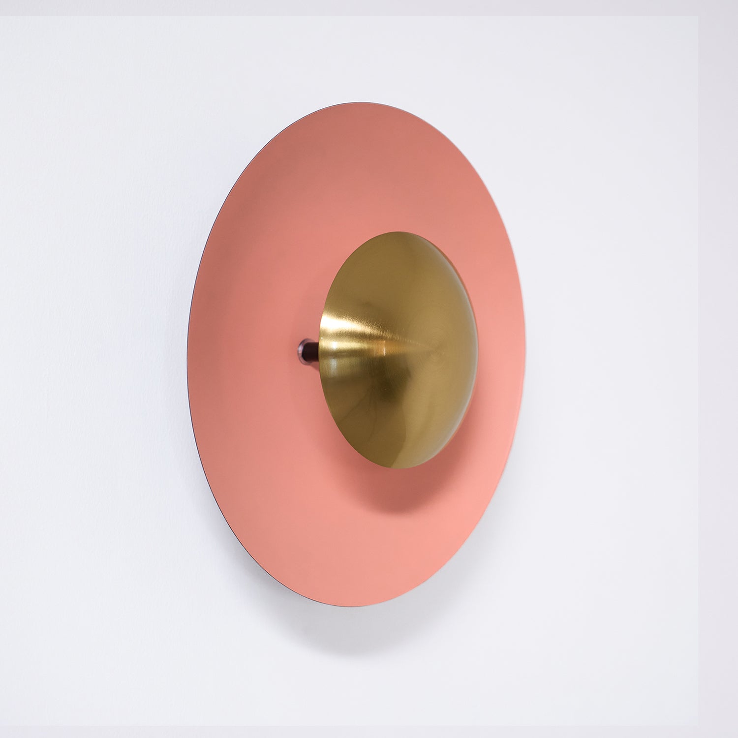 Round Wall Lamp Modern Minimalist with Integrated LED and Convex Mirror Centre