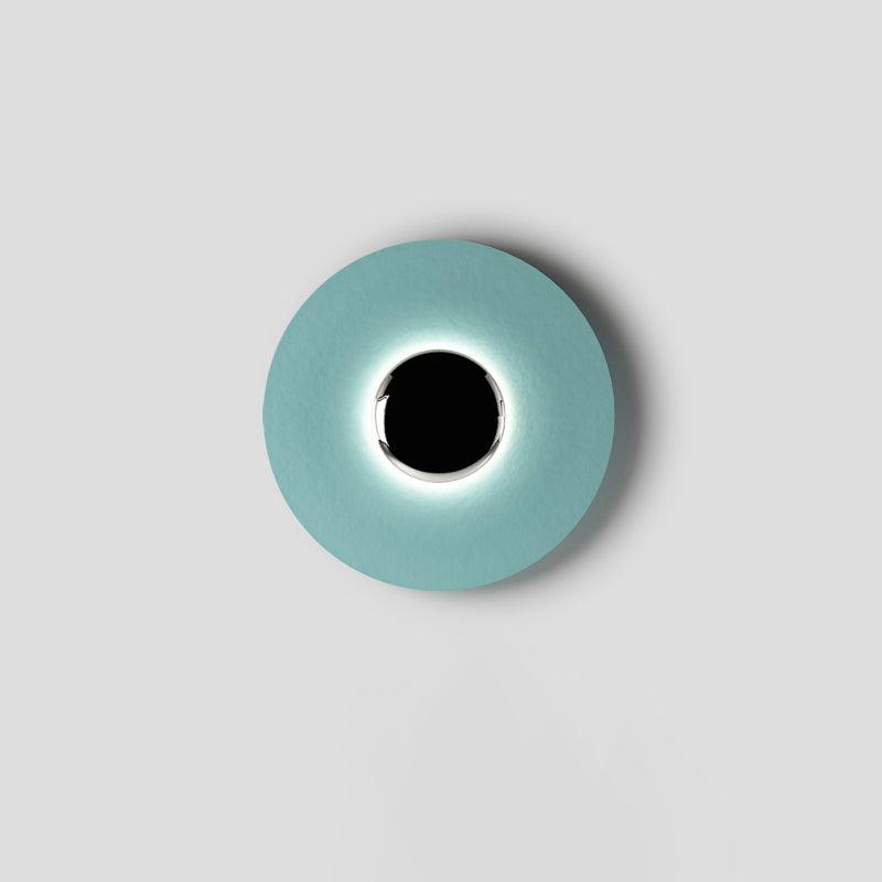 Round Wall Lamp Modern Minimalist with Integrated LED and Convex Mirror Centre
