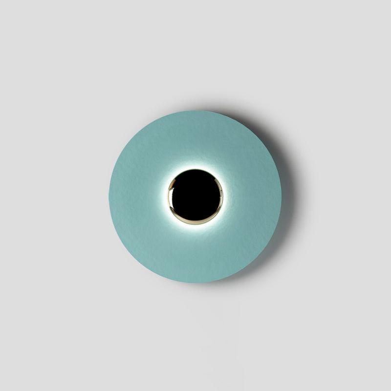 Round Wall Lamp Modern Minimalist with Integrated LED and Convex Mirror Centre