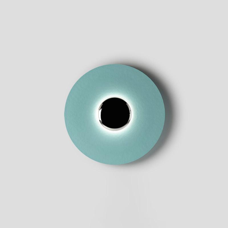 Round Wall Lamp Modern Minimalist with Integrated LED and Convex Mirror Centre