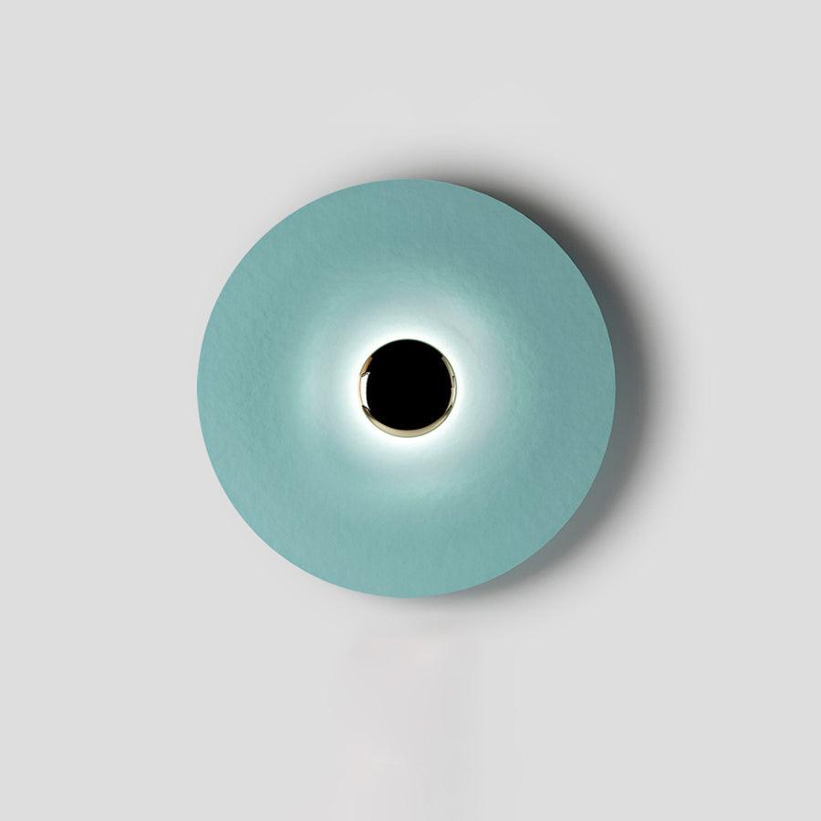 Round Wall Lamp Modern Minimalist with Integrated LED and Convex Mirror Centre
