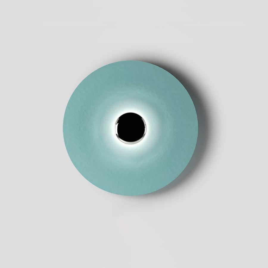 Round Wall Lamp Modern Minimalist with Integrated LED and Convex Mirror Centre