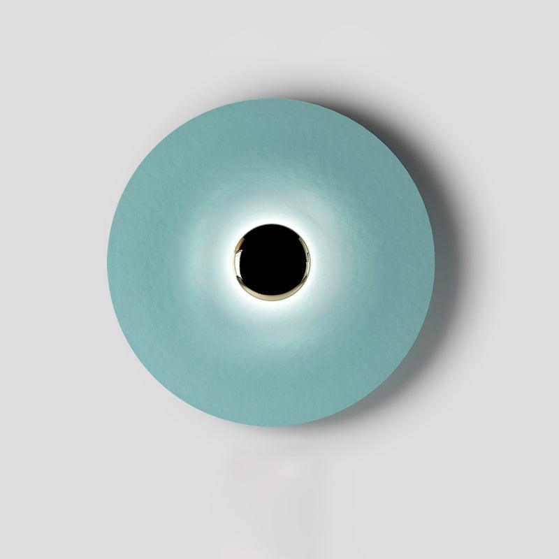 Round Wall Lamp Modern Minimalist with Integrated LED and Convex Mirror Centre