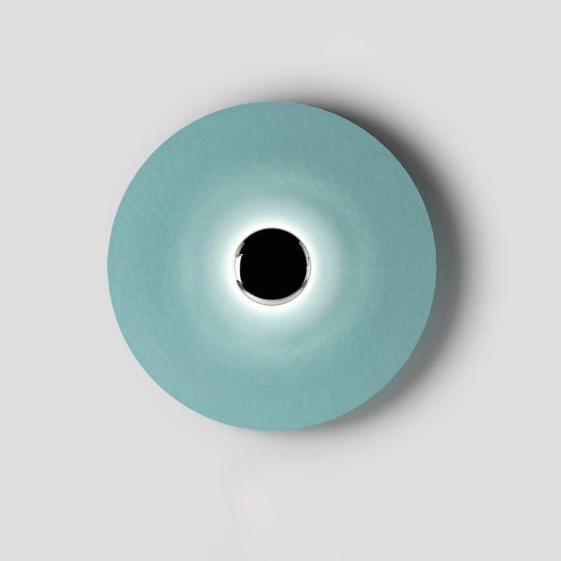 Round Wall Lamp Modern Minimalist with Integrated LED and Convex Mirror Centre