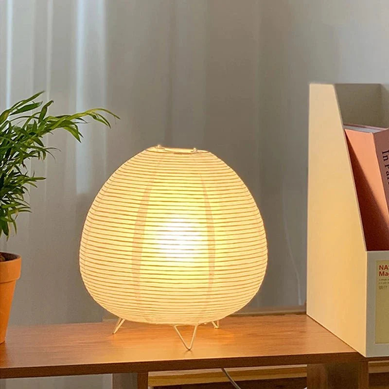 Sabi Paper Table Lamp with Tripod Base