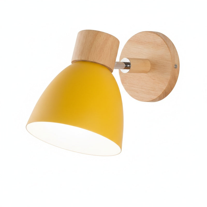 Scandinavian Wall Lamp with Pull Chain Switch and Rotatable Shade