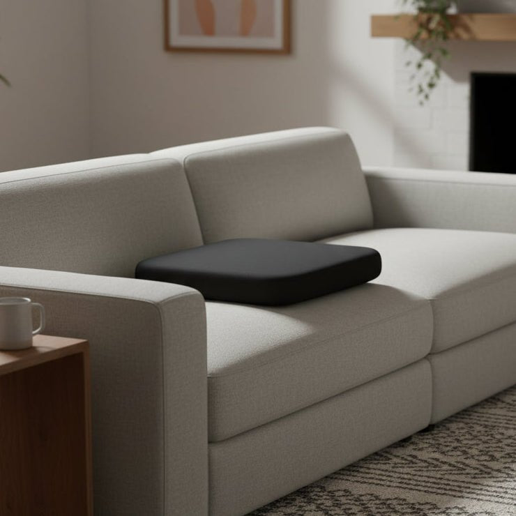 Seat Cushion with Non-Slip Base and Removable Cover for Chair and Car