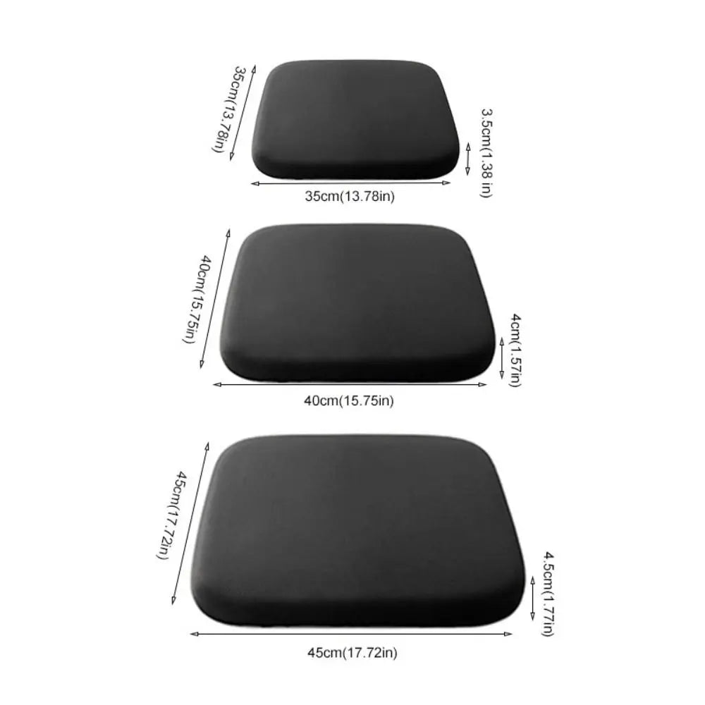 Seat Cushion with Non-Slip Base and Removable Cover for Chair and Car