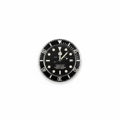 Silent Wall Clock with Stainless Steel Frame and Luminous Hands