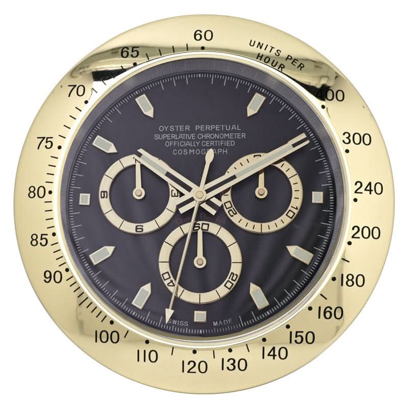 Silent Wall Clock with Stainless Steel Frame and Luminous Hands