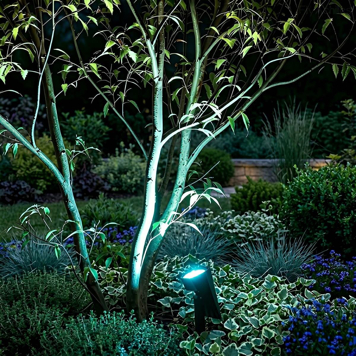 Solar Garden Spotlight Modern LED with Adjustable Angle and Auto On/Off