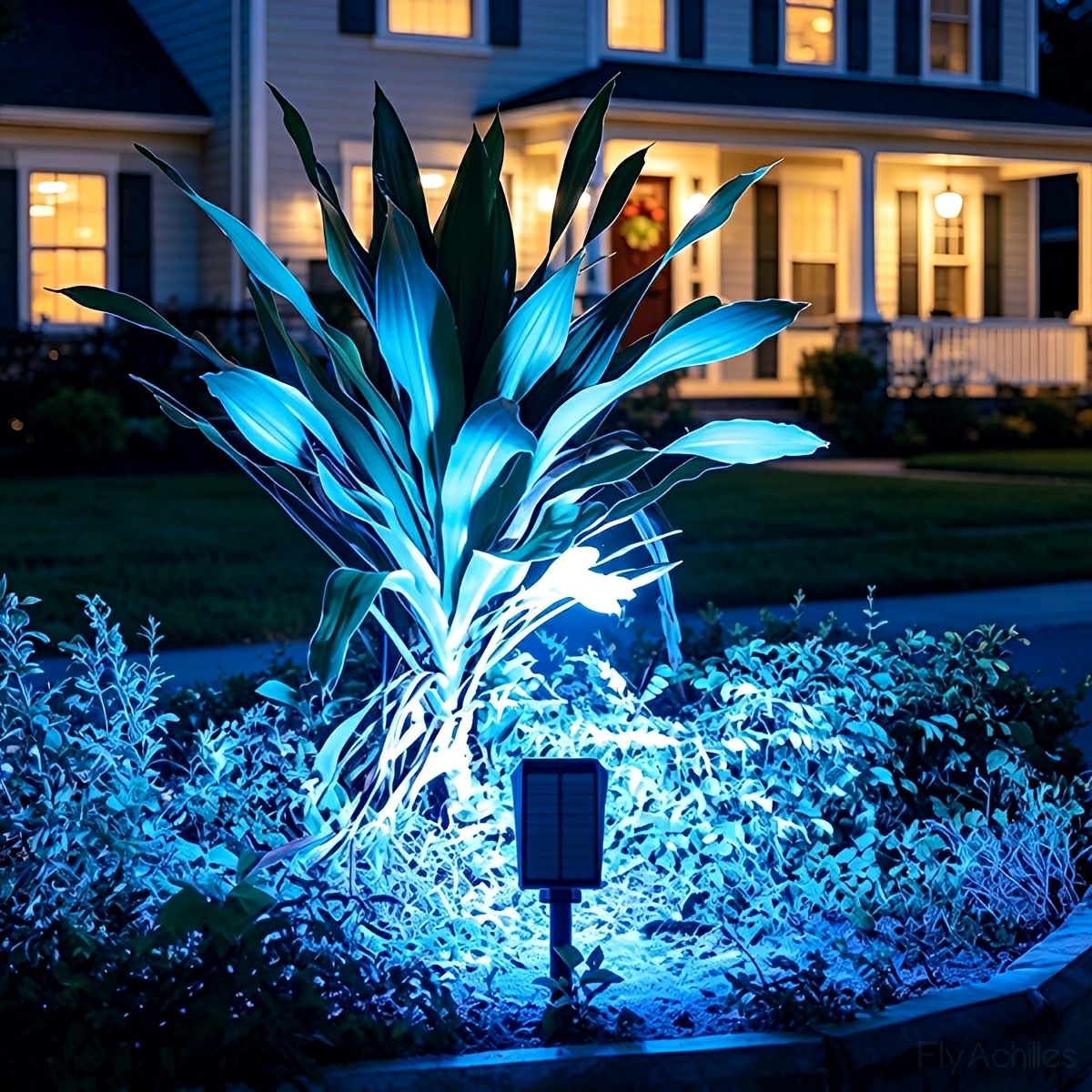 Solar Garden Spotlight Modern LED with Adjustable Angle and Auto On/Off