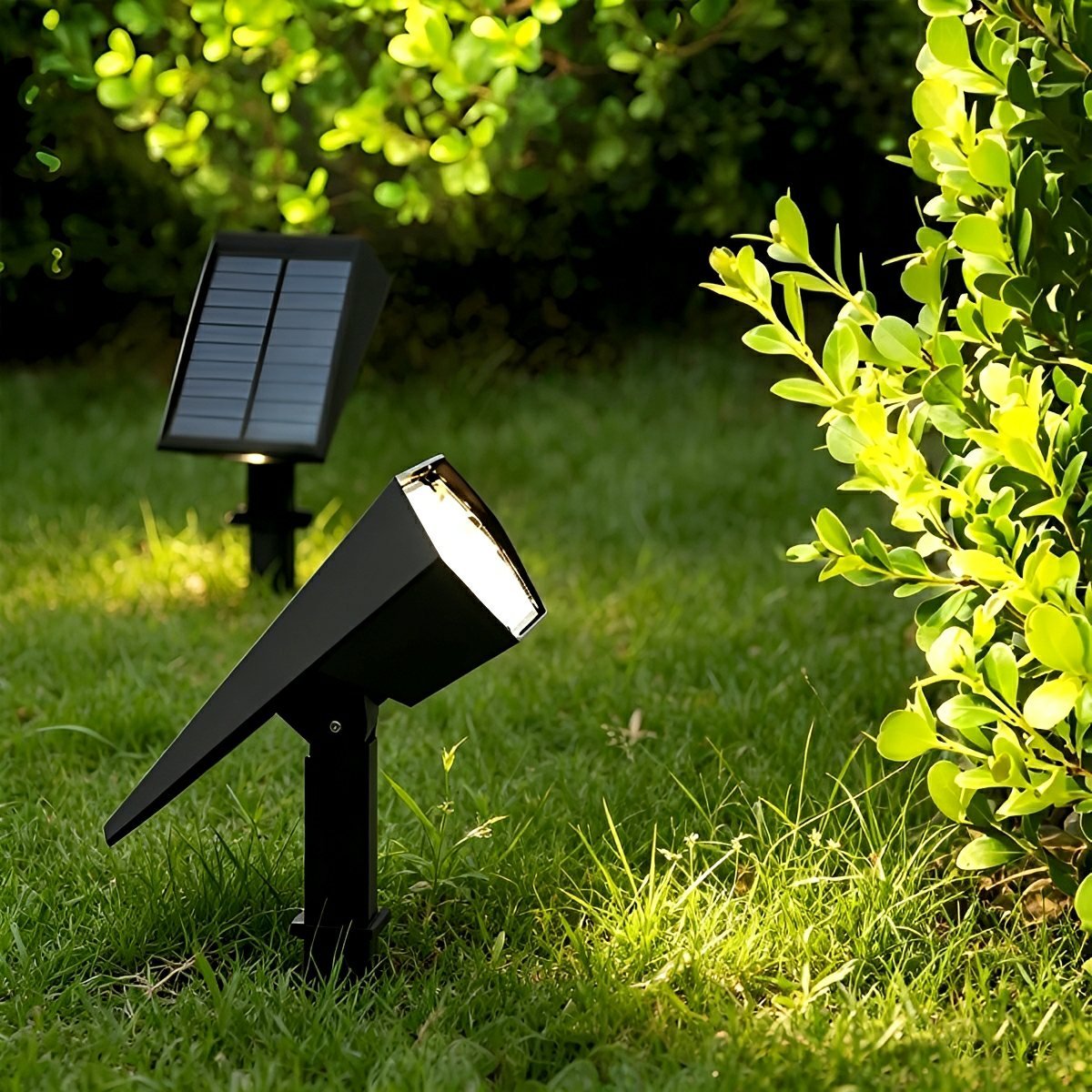 Solar Garden Spotlight Modern LED with Adjustable Angle and Auto On/Off