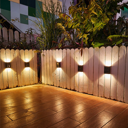 Solar LED Wall Lamp with Up and Down Light