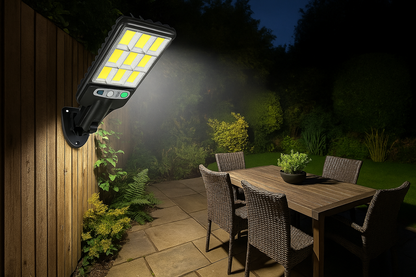 Solar LED Wall Light Outdoor with PIR Motion Sensor and Remote Control