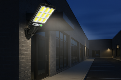Solar LED Wall Light Outdoor with PIR Motion Sensor and Remote Control