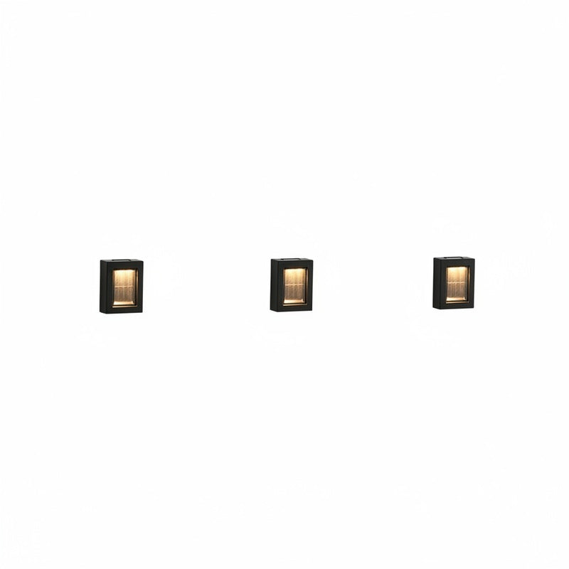 Solar Outdoor Wall Light with Up and Down Beam for Garden Fence and Steps