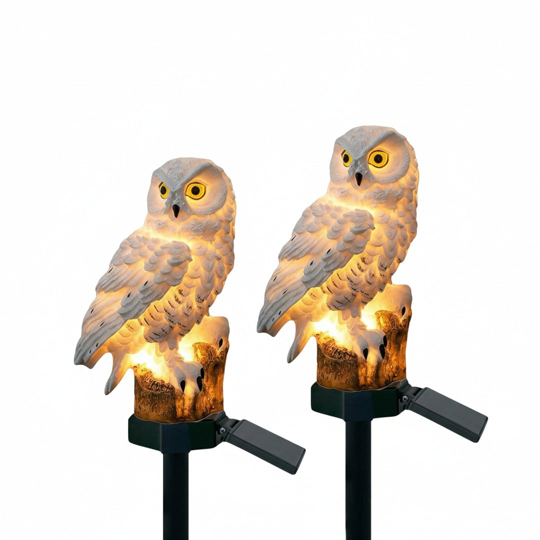Solar Owl Garden Light with Ground Stake
