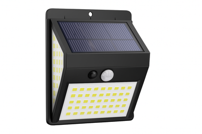 Solar Security Wall Light with Motion Sensor, 270° Wide Angle and 140 LEDs
