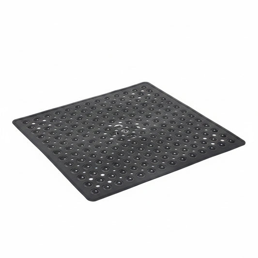 Square Shower Mat Non-Slip with Suction Cups and Quick Drain