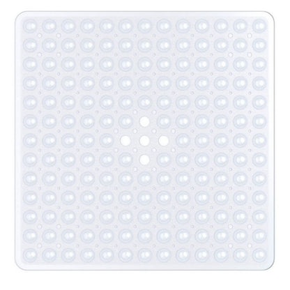 Square Shower Mat Non-Slip with Suction Cups and Quick Drain