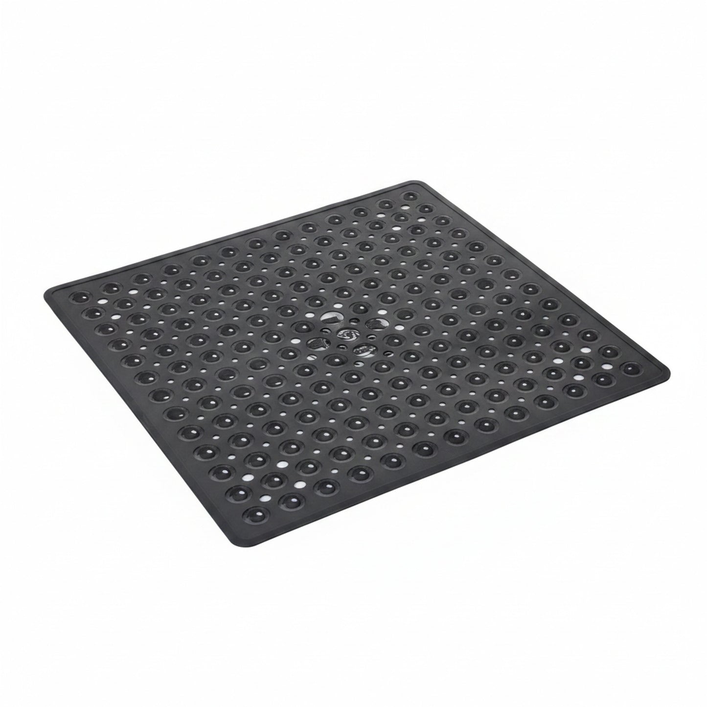 Square Shower Mat Non-Slip with Suction Cups and Quick Drainage