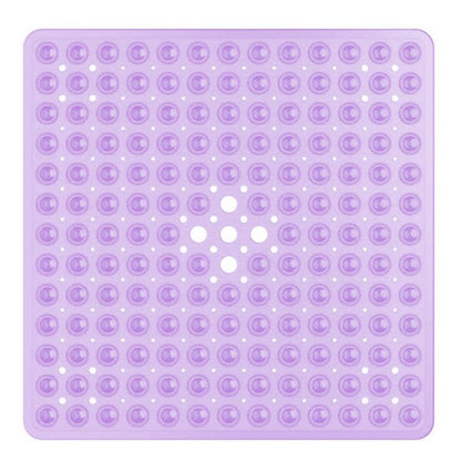 Square Shower Mat Non-Slip with Suction Cups and Quick Drainage