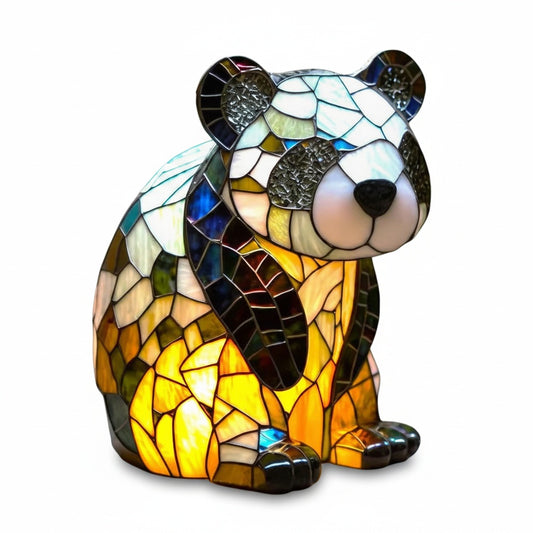 Stained Glass Animal Table Lamp Tiffany Style Decorative Night Light