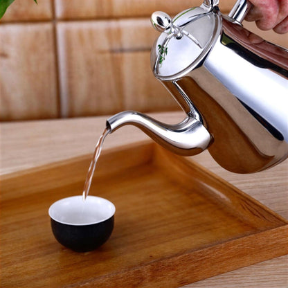 Stovetop Tea Kettle with Gooseneck Spout and Built-In Filter for Induction and Gas