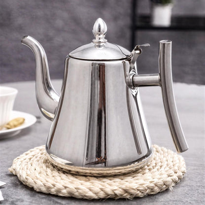 Stovetop Tea Kettle with Gooseneck Spout and Built-In Filter for Induction and Gas