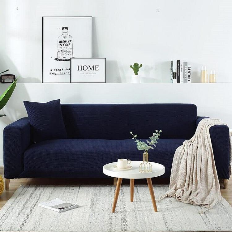 Stretch Sofa Cover for L-Shaped and Corner Sofas with Elastic Fit