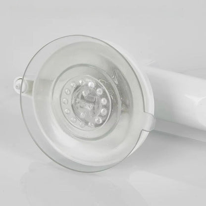 Suction Grab Bar with Textured Handle and Safety Lock Indicator
