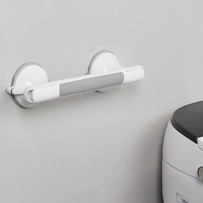 Suction Grab Bar with Textured Handle and Safety Lock Indicator