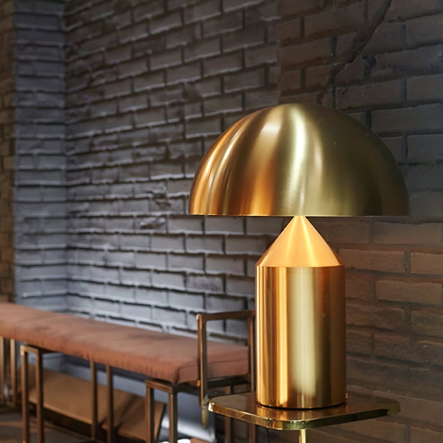Table Lamp Modern Dome Shape with Plug-In Cord and Inline Switch
