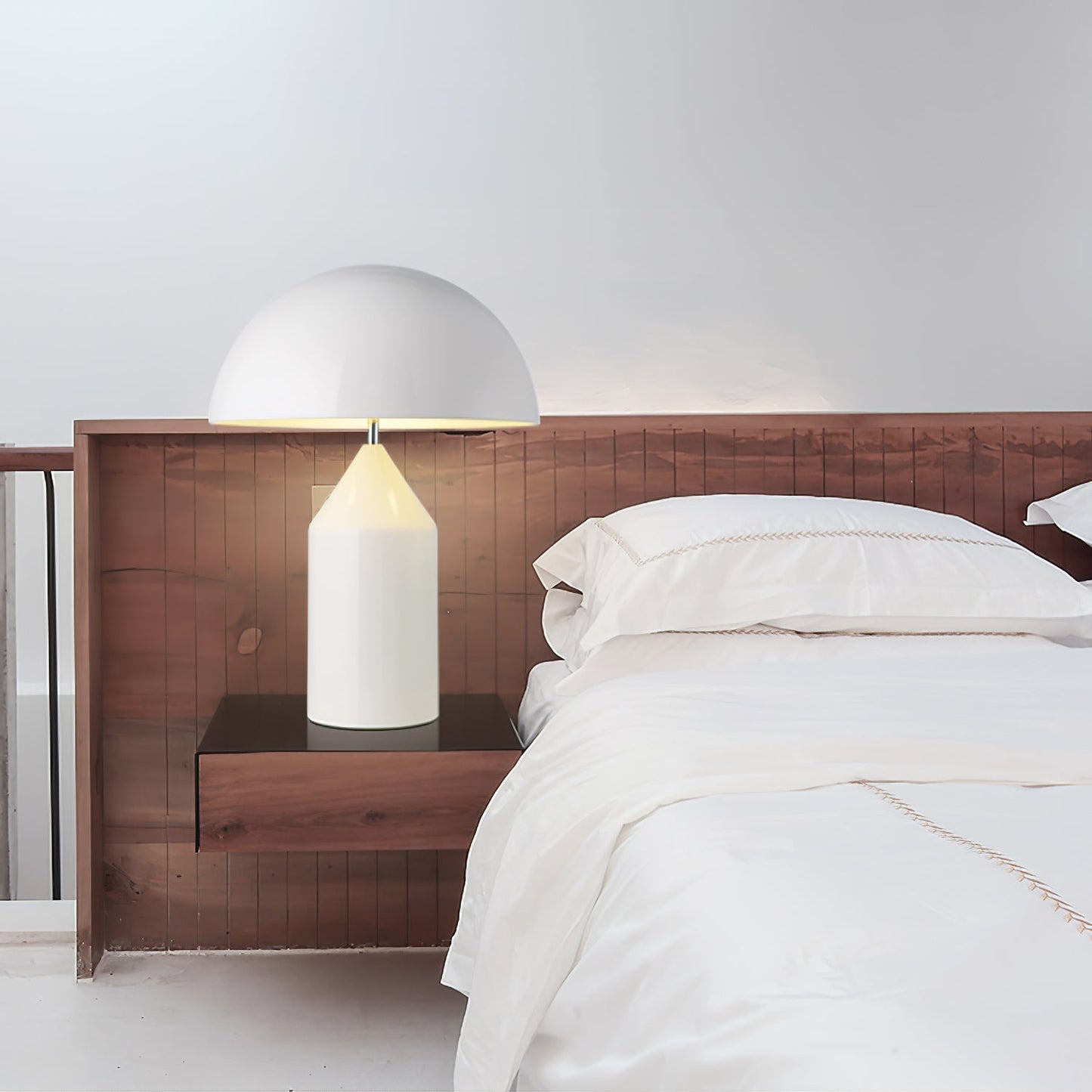 Table Lamp Modern Dome Shape with Plug-In Cord and Inline Switch