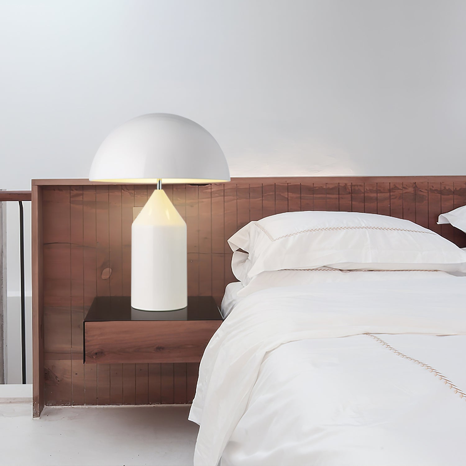 Table Lamp Modern Dome Shape with Plug-In Cord and Inline Switch