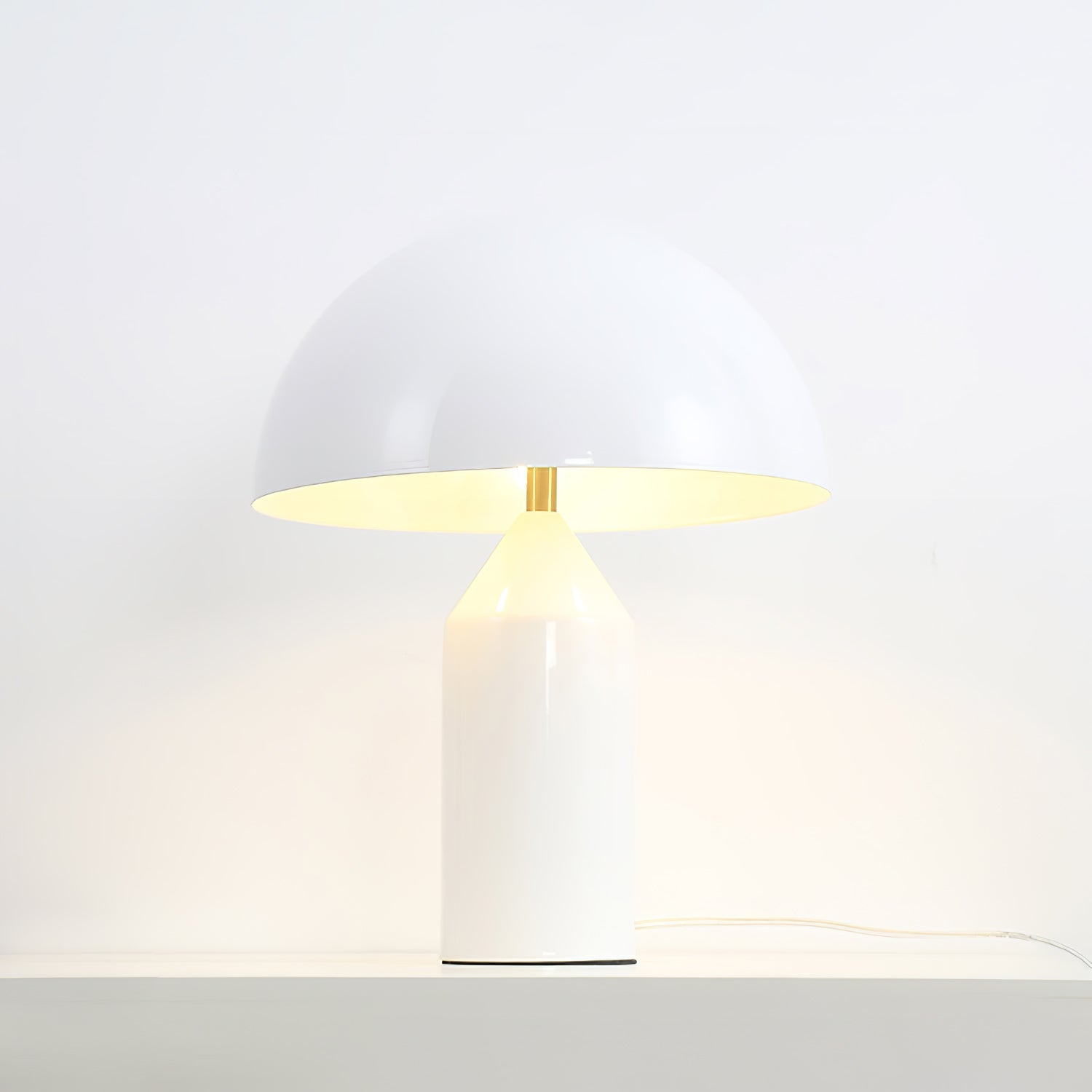 Table Lamp Modern Dome Shape with Plug-In Cord and Inline Switch