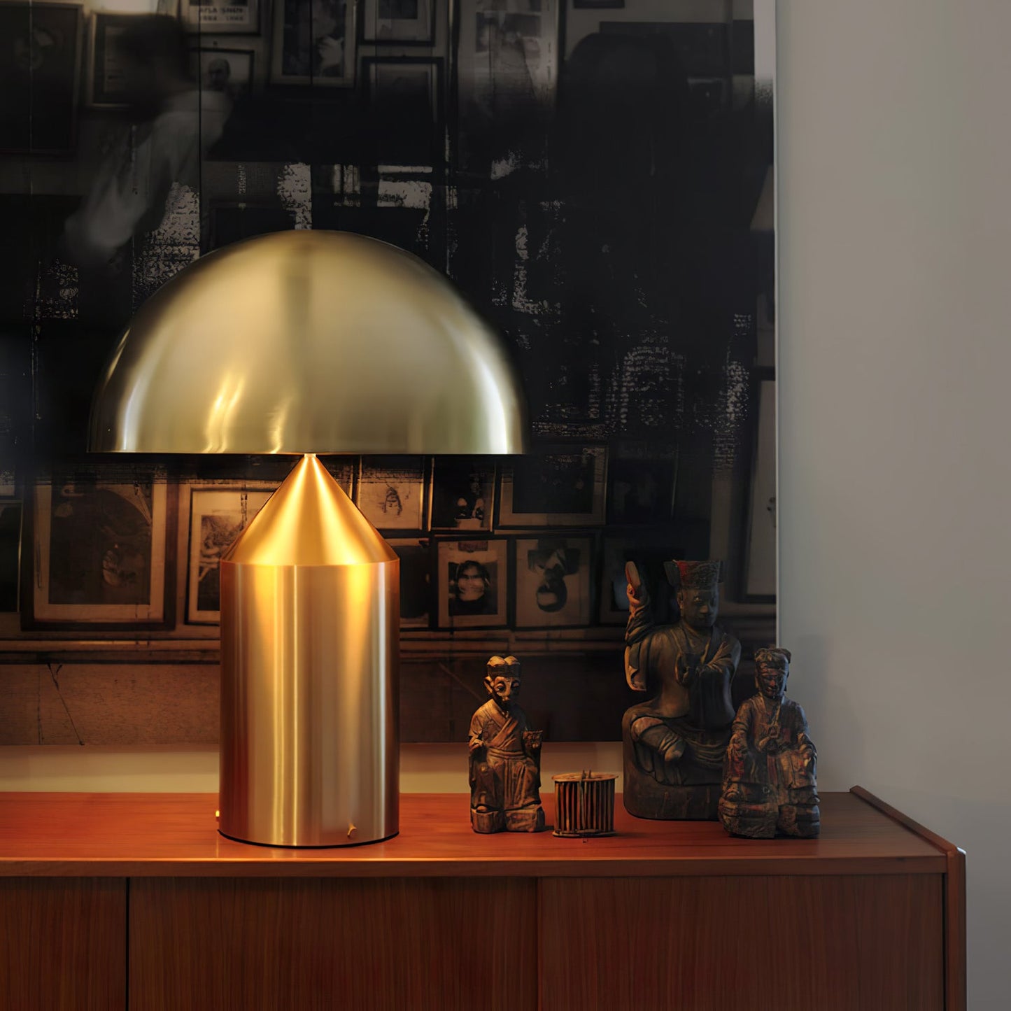 Table Lamp Modern Dome Shape with Plug-In Cord and Inline Switch ##POS:105##