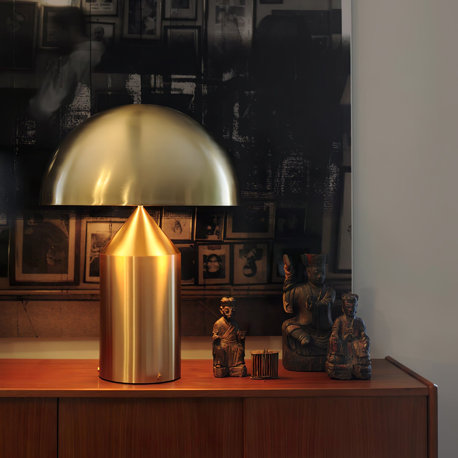 Table Lamp Modern Dome Shape with Plug-In Cord and Inline Switch ##POS:105##