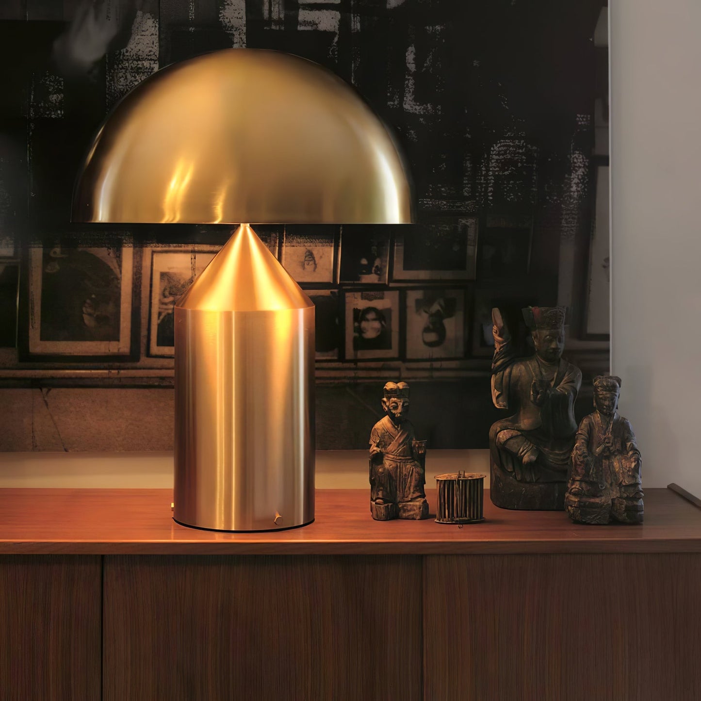 Table Lamp Modern Dome Shape with Plug-In Cord and Inline Switch