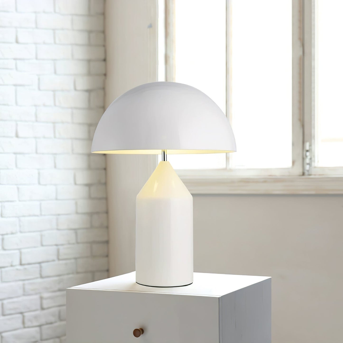 Table Lamp Modern Dome Shape with Plug-In Cord and Inline Switch