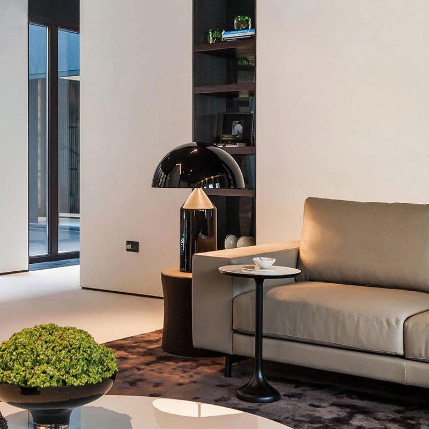 Table Lamp Modern Dome Shape with Plug-In Cord and Inline Switch