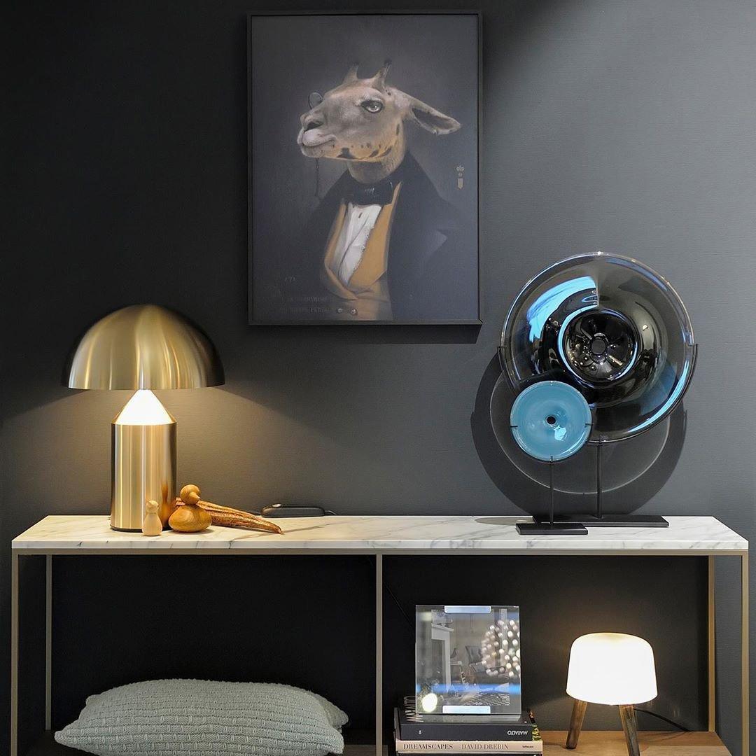 Table Lamp Modern Dome Shape with Plug-In Cord and Inline Switch