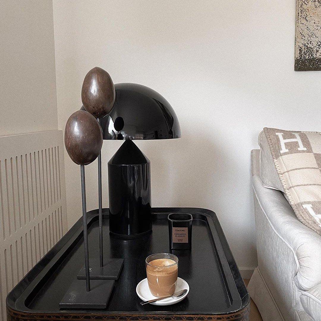 Table Lamp Modern Dome Shape with Plug-In Cord and Inline Switch