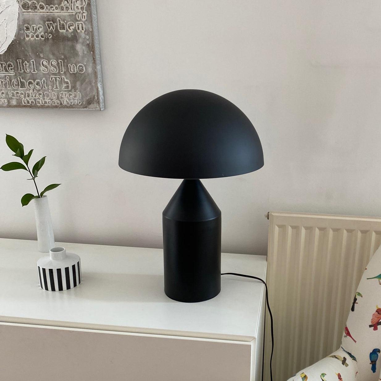 Table Lamp Modern Dome Shape with Plug-In Cord and Inline Switch