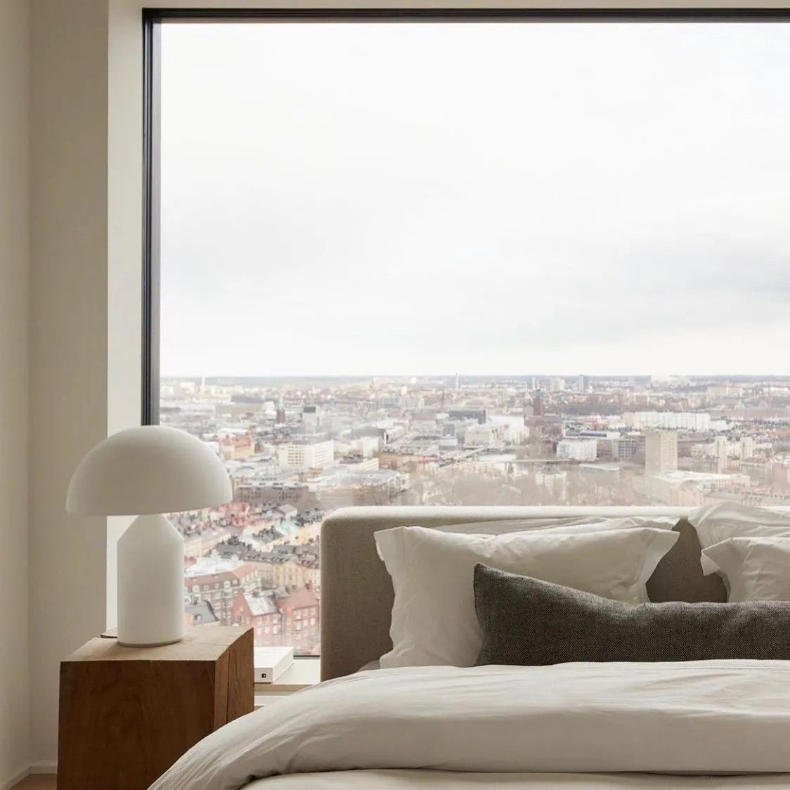 Table Lamp Modern Dome Shape with Plug-In Cord and Inline Switch