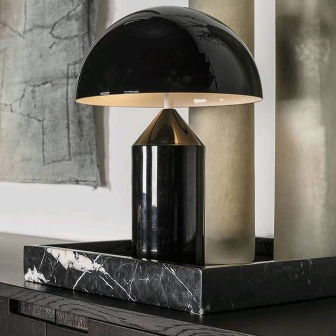 Table Lamp Modern Dome Shape with Plug-In Cord and Inline Switch