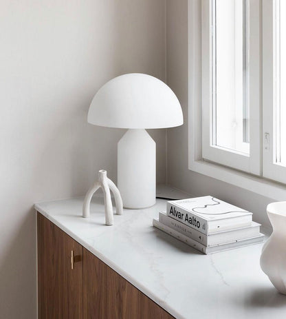 Table Lamp Modern Dome Shape with Plug-In Cord and Inline Switch
