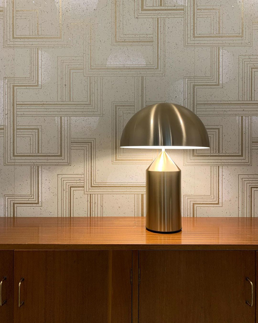 Table Lamp Modern Dome Shape with Plug-In Cord and Inline Switch