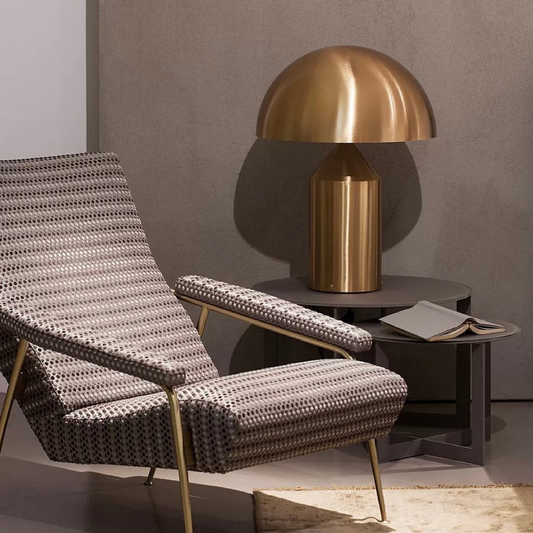 Table Lamp Modern Dome Shape with Plug-In Cord and Inline Switch